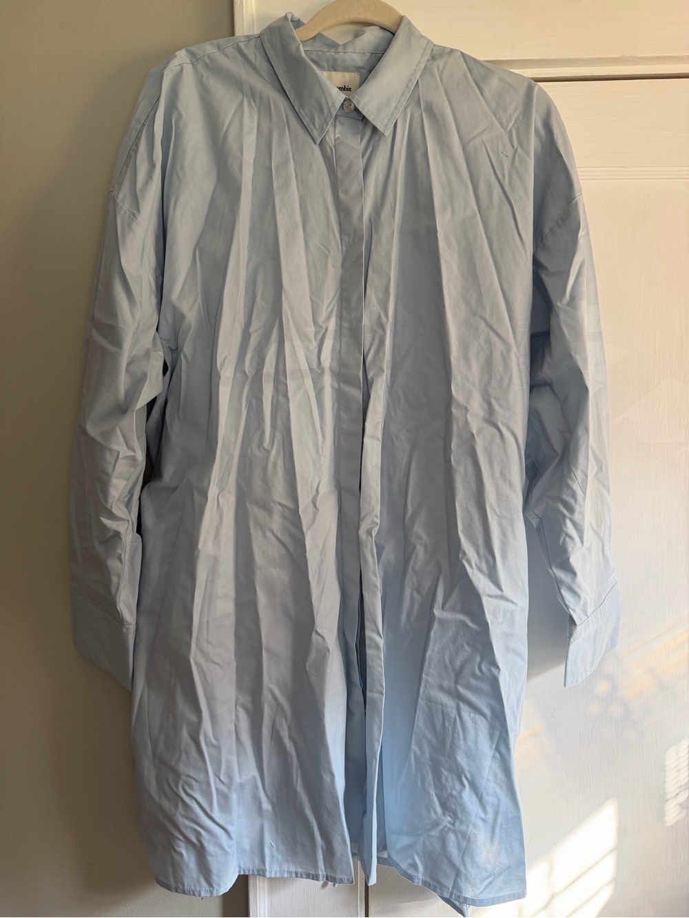 Abercrombie & Fitch Light Blue Long Sleeve Shirt Dress